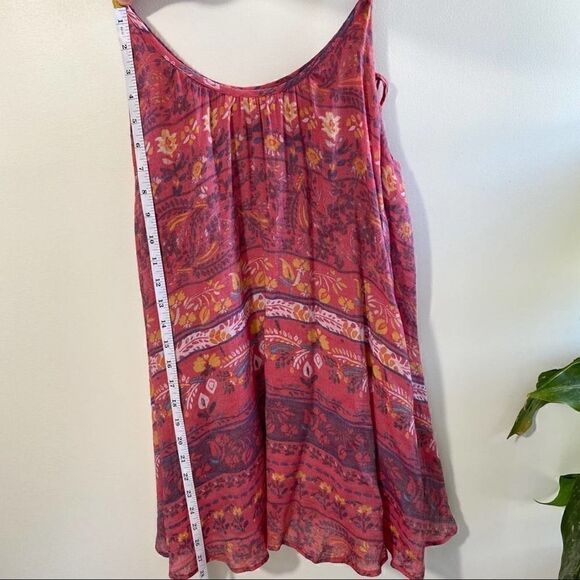 Kimchi Blue boho red patterned mini dress size xs - Picture 9 of 9